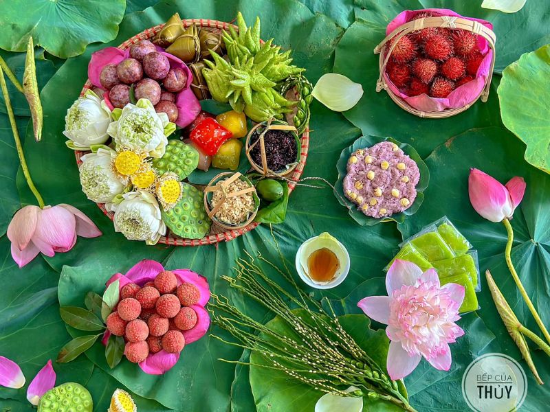 Mâm lễ cúng Tết Đoan Ngọ